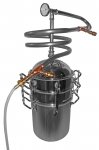 DESTILLIERMEISTER JUNIOR-K27-Premium, Destille m. 2 Kolonnen, Hochleistungs-Gegenstromkühlung